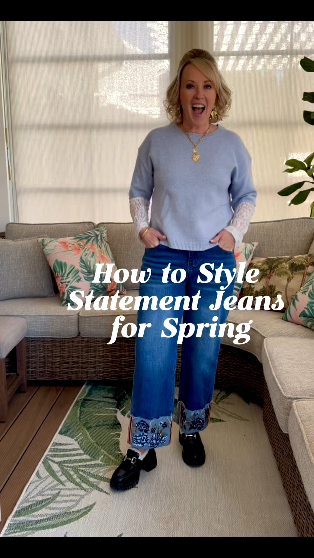 Proof that one pair of statement jeans can do it all! ✨ I put together a few looks around these Amazon jeans that are so easy to dress up or down and are great for all of your spring plans. These statement jeans are the ultimate wardrobe staple, are so affordable, and perfect for mixing, matching, and making each look your own. 🩵💙

#LTKSeasonal #LTKPetite #LTKootd