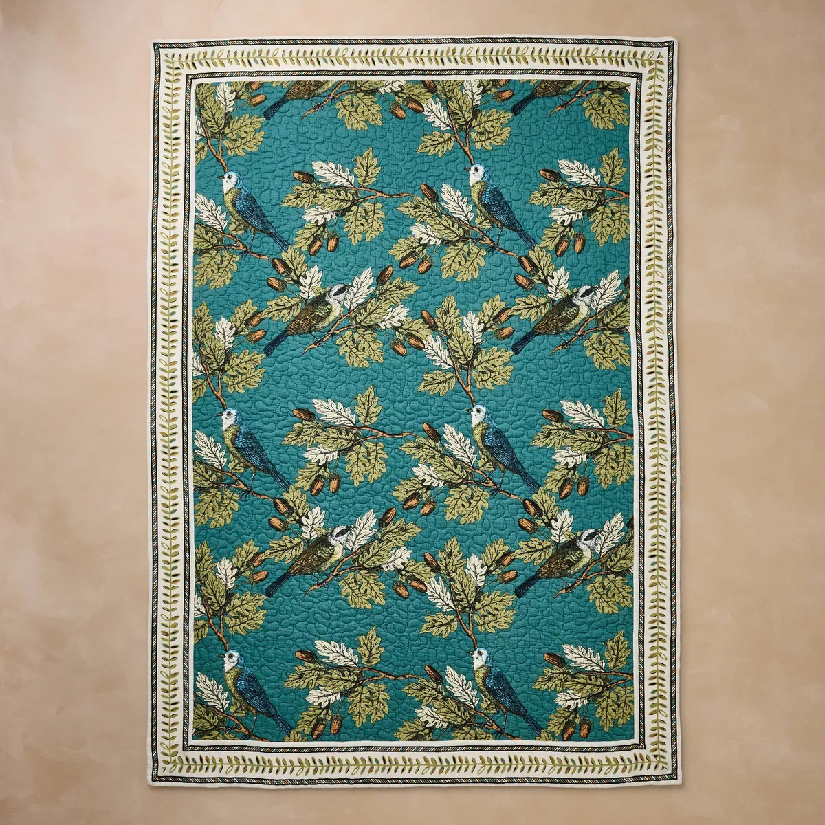Birds and Acorns Quilted Throw Blanket - John Derian for Target | Target