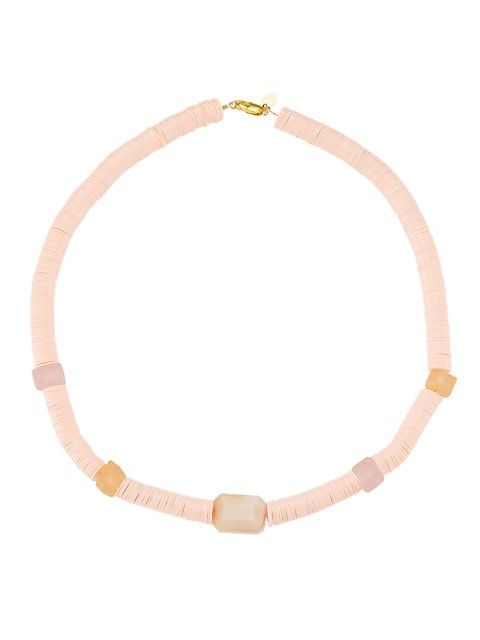 Mylene Goldtone, Vinyl & Glass Beaded Necklace | Saks Fifth Avenue