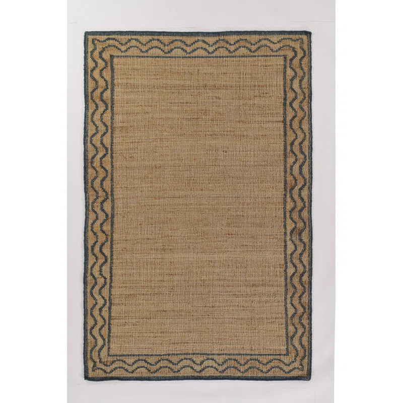 Erin Gates by Momeni Orchard Ripple Slate Hand Woven Wool and Jute Area Rug | Wayfair North America