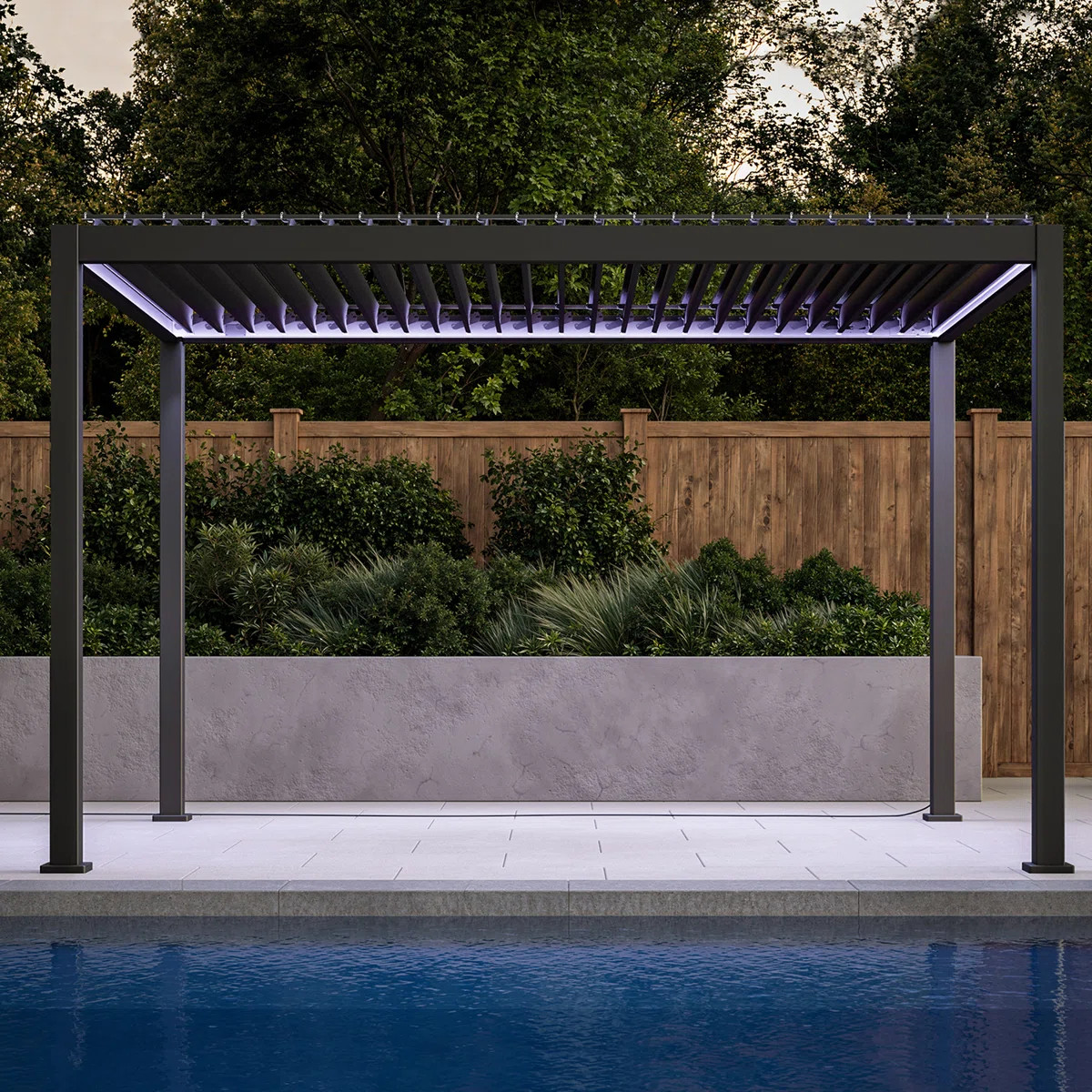 111S  10 Ft. W X 13 Ft. D e-Motion Pergola With Louver Roof | Wayfair North America