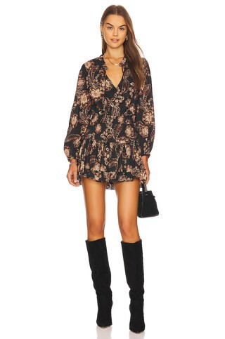 MISA Los Angeles Lorena Dress in Colombe D'or Flora from Revolve.com | Revolve Clothing (Global)