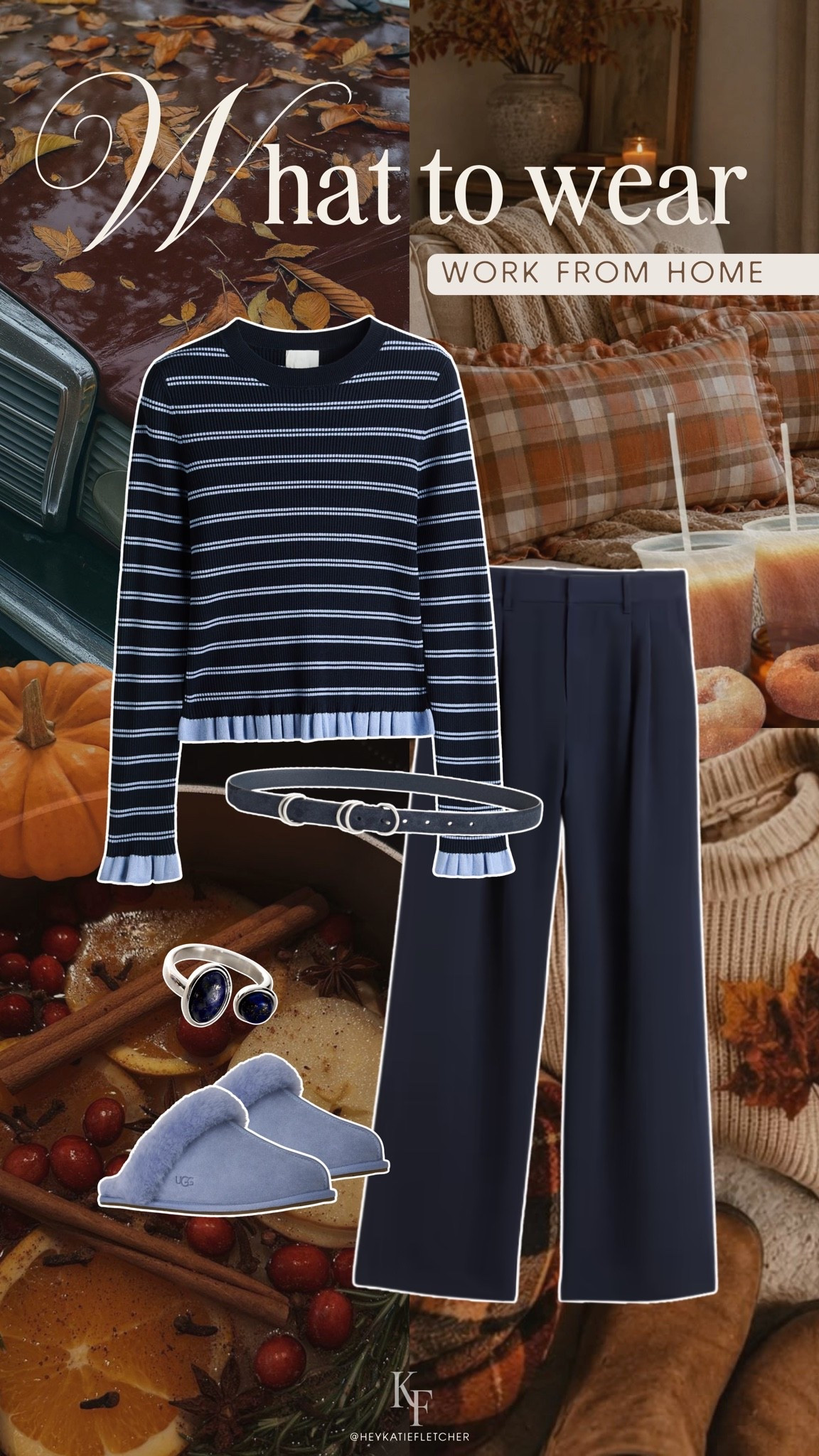 The perfect work from home outfit doesn’t exi…..


Stripes, trousers, slippers, work from home outfit inspo, wfh, fall fashion, comfort clothes, navy blue, seasonal fits

#LTKgrwm #LTKootd #LTKSeasonal