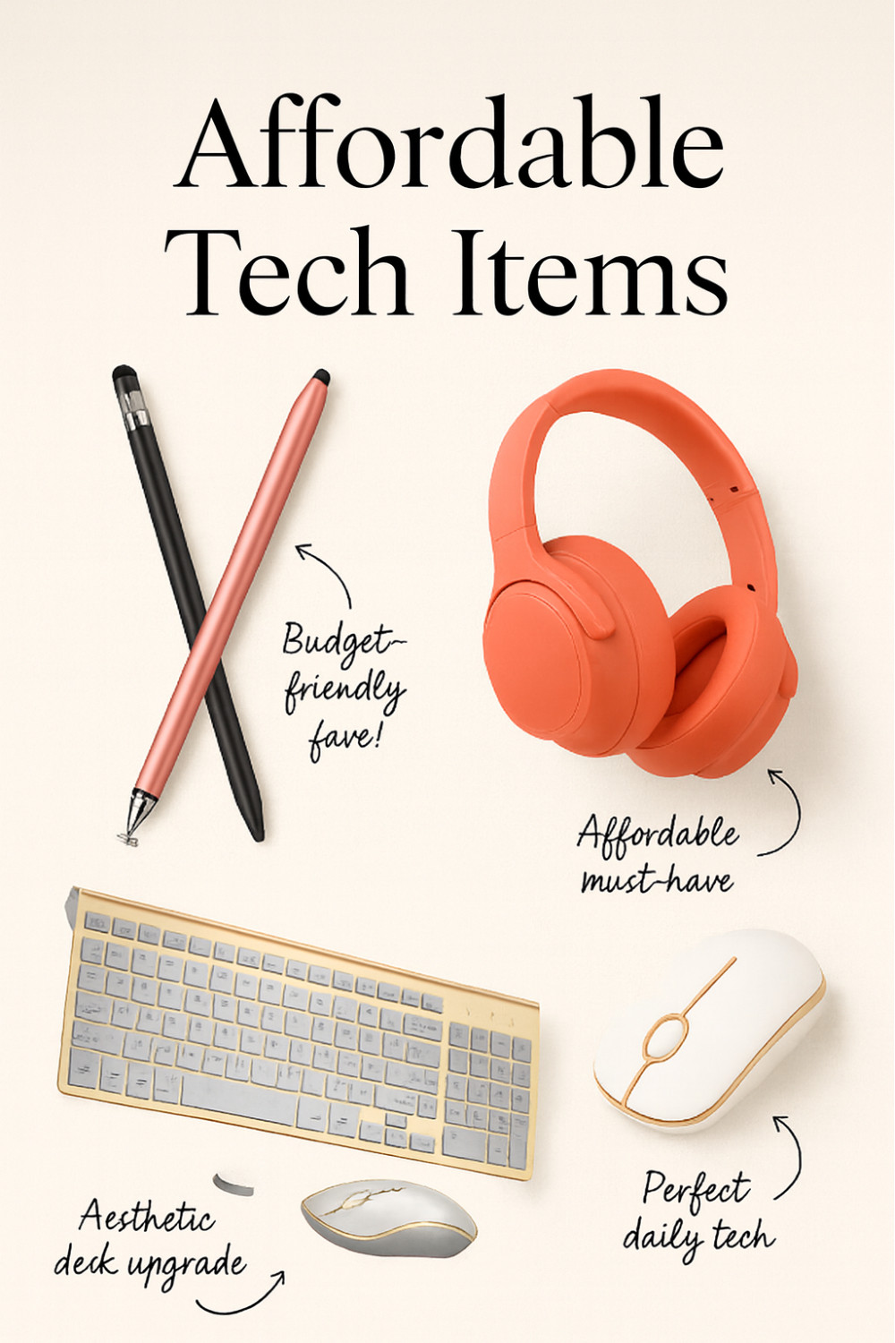 ✨ AFFORDABLE ORGANIZATION FINDS

Budget-friendly, aesthetic, and guaranteed to make your workspace feel way more put together:

🖊️ Stylus #2 – Smooth + reliable without the splurge
🎧 Headphones #2 – Cute, comfy, and perfect for focus mode
⌨️ Keyboard & Mouse – Minimal setup for everyday productivity
🖱️ Wireless Mouse (colors) – Affordable, aesthetic, and match-your-vibe options 

 #LTKGiftGuide #LTKHoliday #LTKFindsUnder100