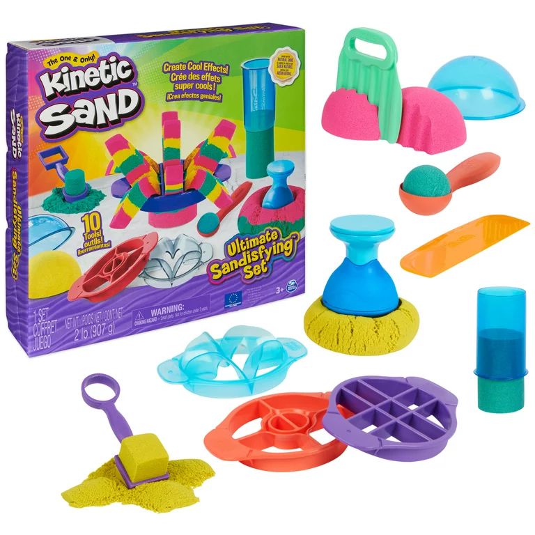 Kinetic Sand Ultimate Sandisfying Set with 10 Molds & Tools | Walmart (US)