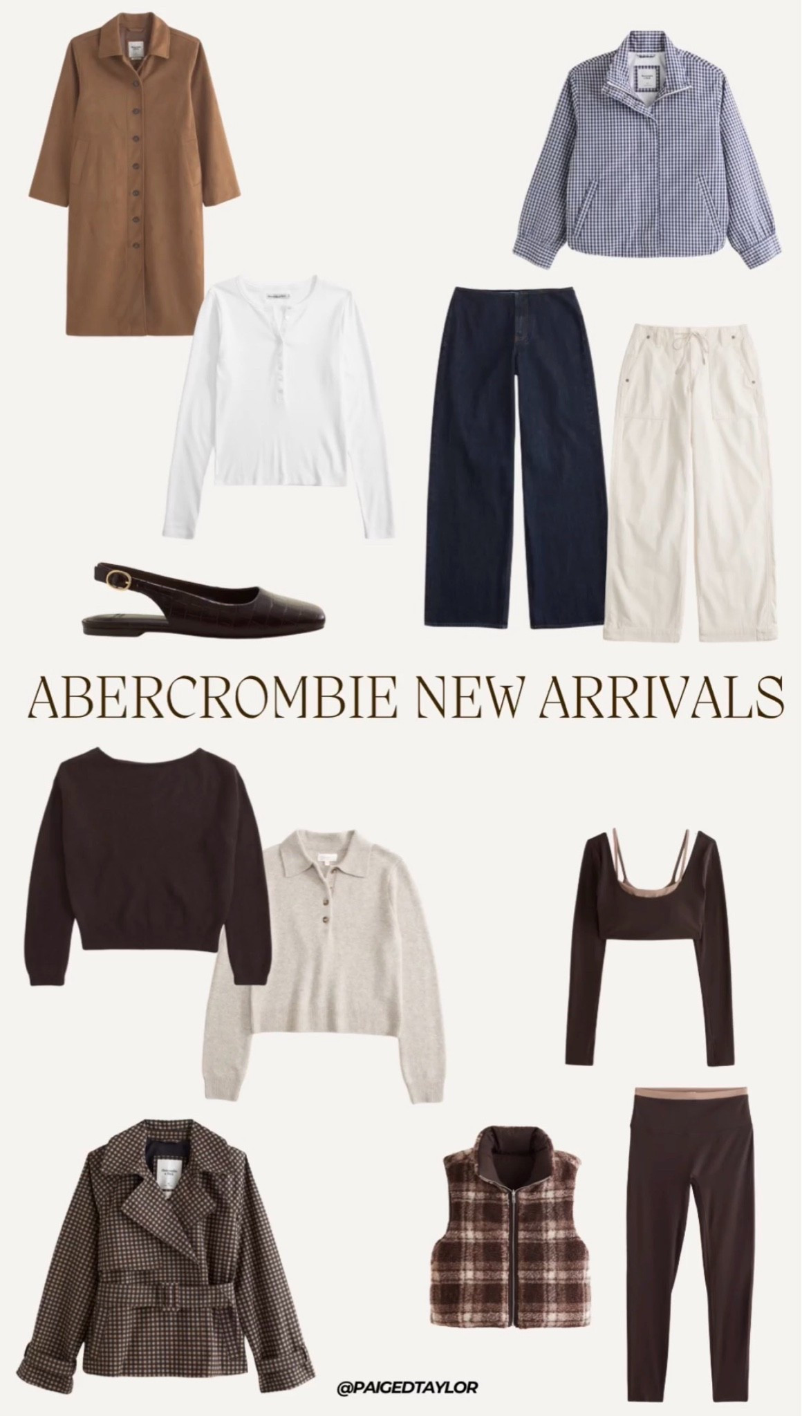 SO many great pieces for fall!! 🤎@abercrombie