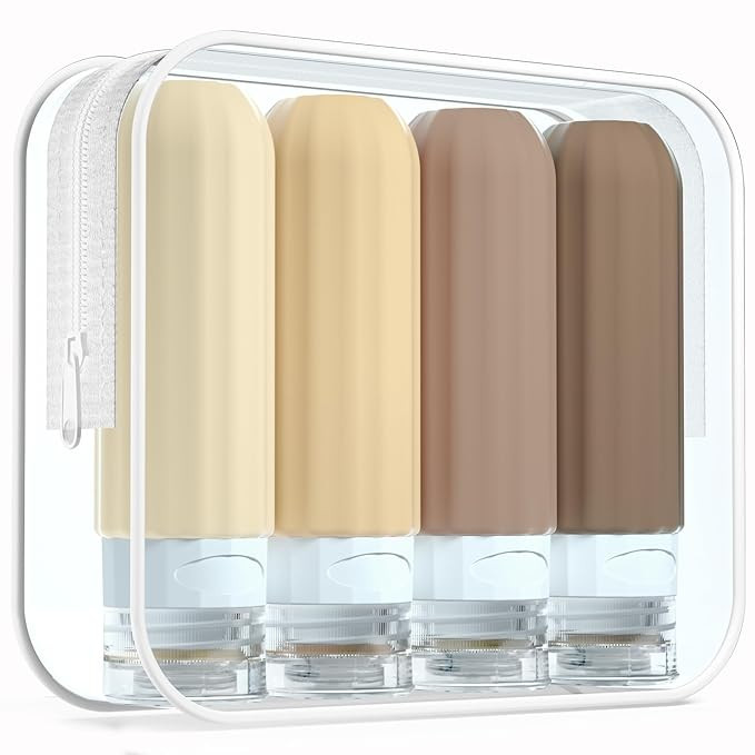 Travel Bottles for Toiletries, TSA Approved, Silicone Travel Bottles, BPA Free, 3oz Leak Proof Tr... | Amazon (US)