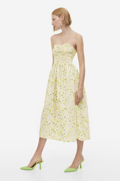 Smocked cotton dress | H&M (UK, MY, IN, SG, PH, TW, HK)