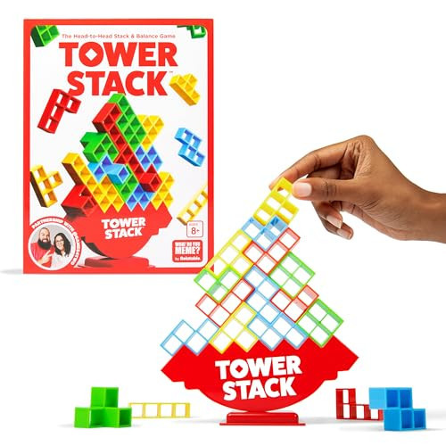 Tower Stack By Relatable, Exciting Tower Game For Kids & Adults Family Game Night, Fun Stacking and Building Toys, Includes 44 Cards, 32 Blocks, 1 Tower Body, 1 Tower Stand, And Instructions | Amazon (US)