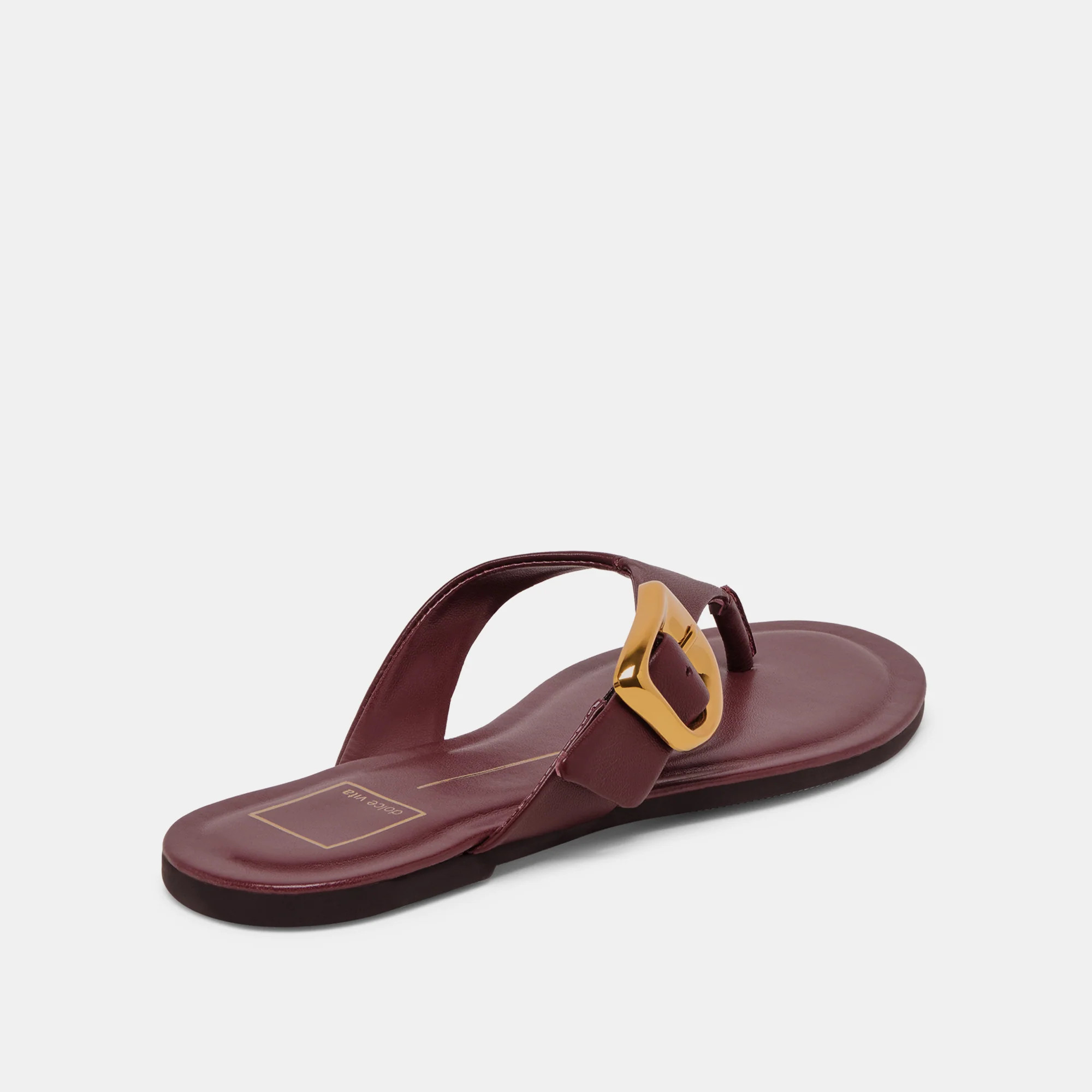 Rossa Burgundy Leather Sandals | Dolce Vita | DolceVita.com