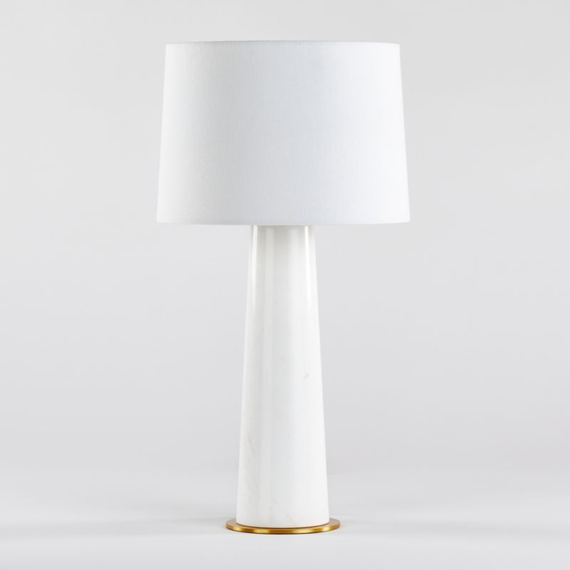 Vestbirk Marble Table Lamp + Reviews | Crate and Barrel | Crate & Barrel