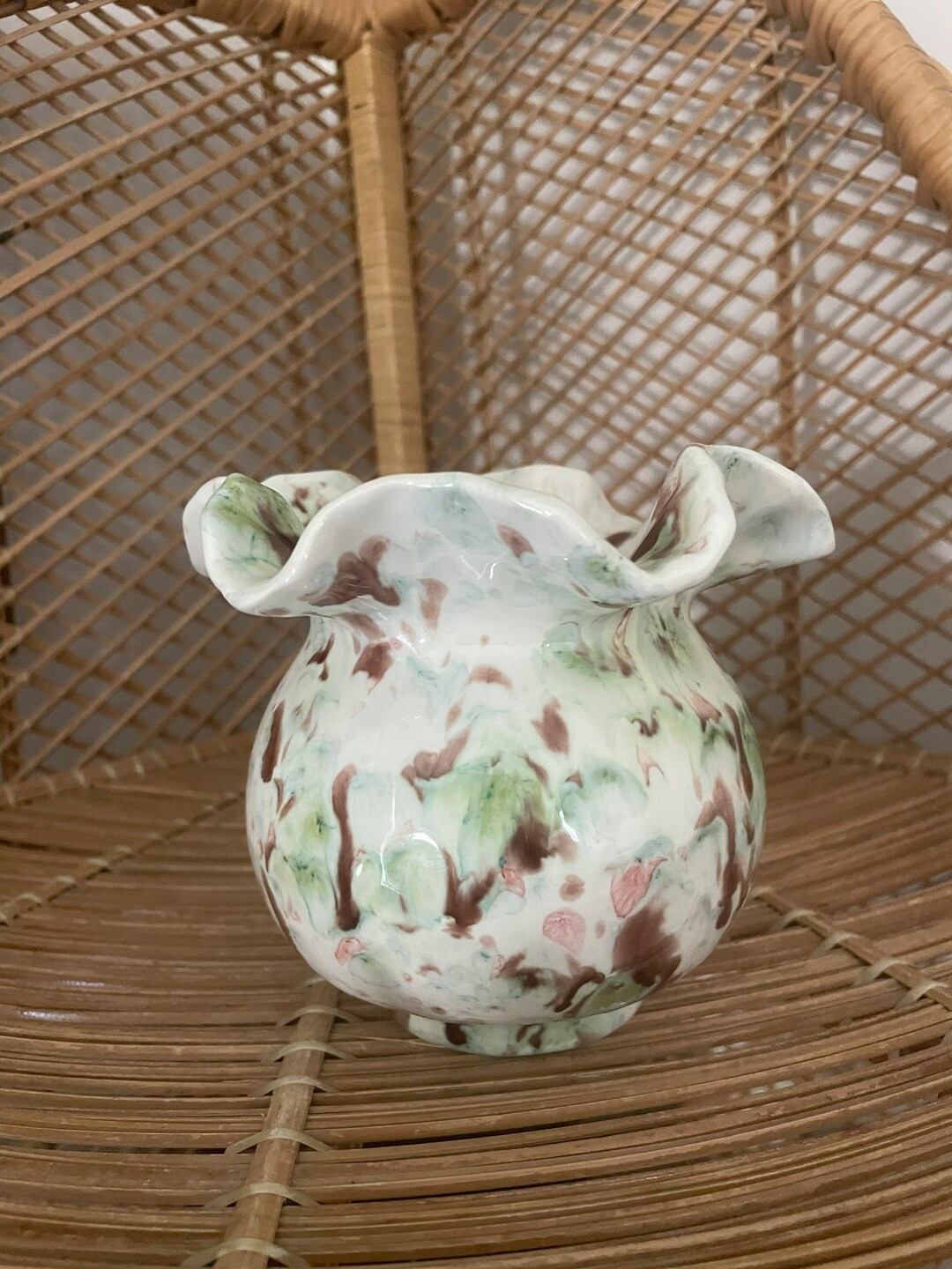 Vintage Splatter Vase - Etsy | Etsy (US)