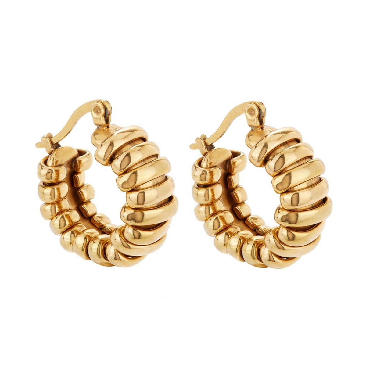 Looped Gold Hoops | Wolf & Badger (US)