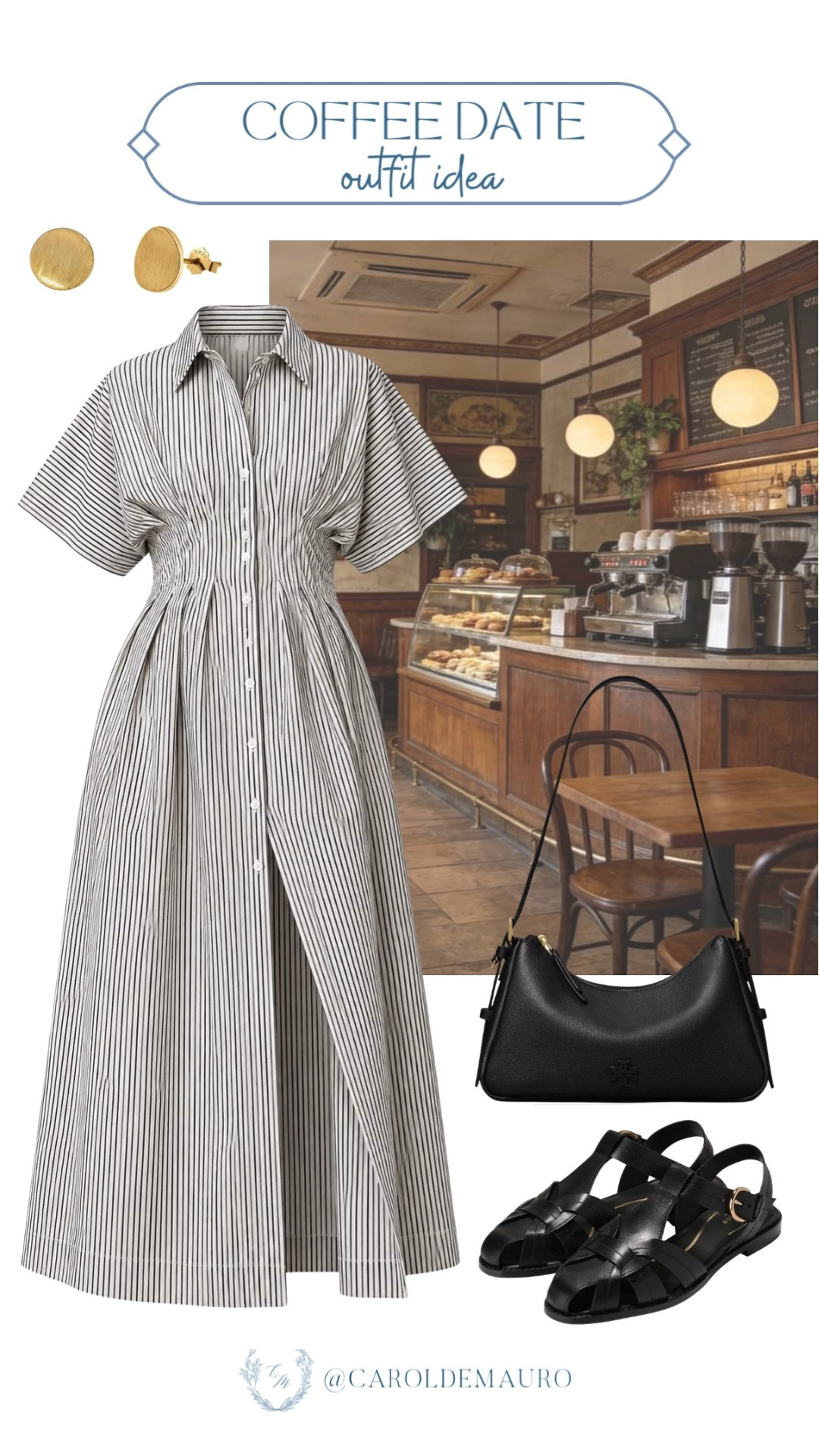 A striped shirtdress and simple black accessories make this the easiest coffee date outfit. Effortless and classic every time.

fall fashion, casual date outfit, minimal style inspo, fall dress idea,  women's casual fashion, everyday outfit idea

#LTKootd #LTKSeasonal #LTKU