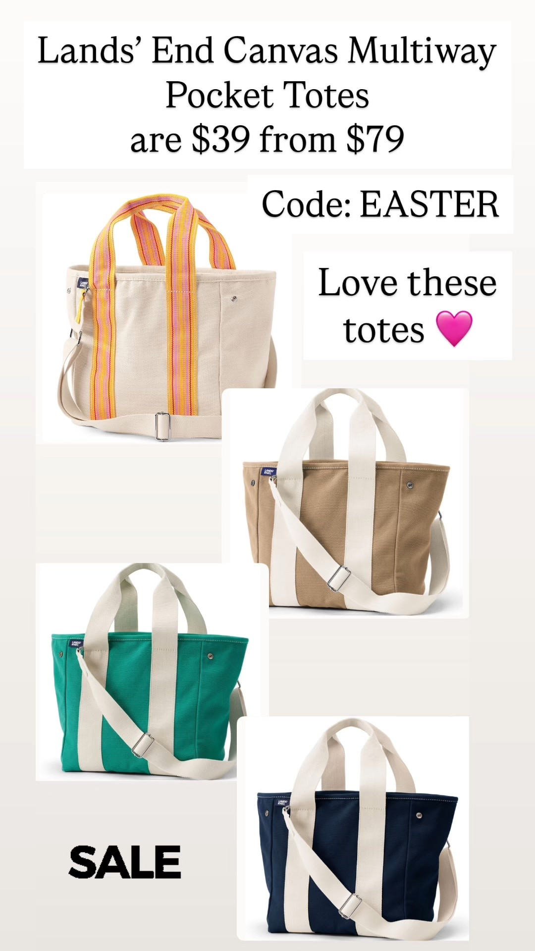 Canvas Multiway Pocket Totes are $39 from $79

#LTKItBag #LTKSaleAlert