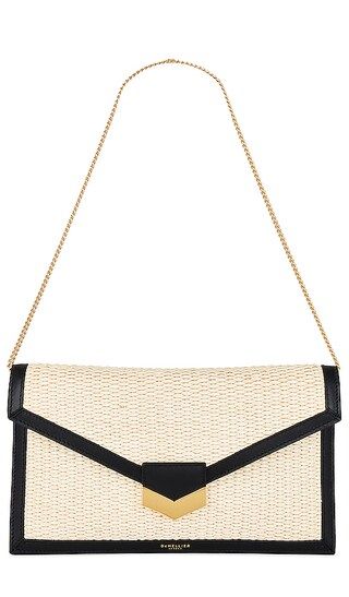 London Clutch in Natural Raffia & Black Smooth | Revolve Clothing (Global)