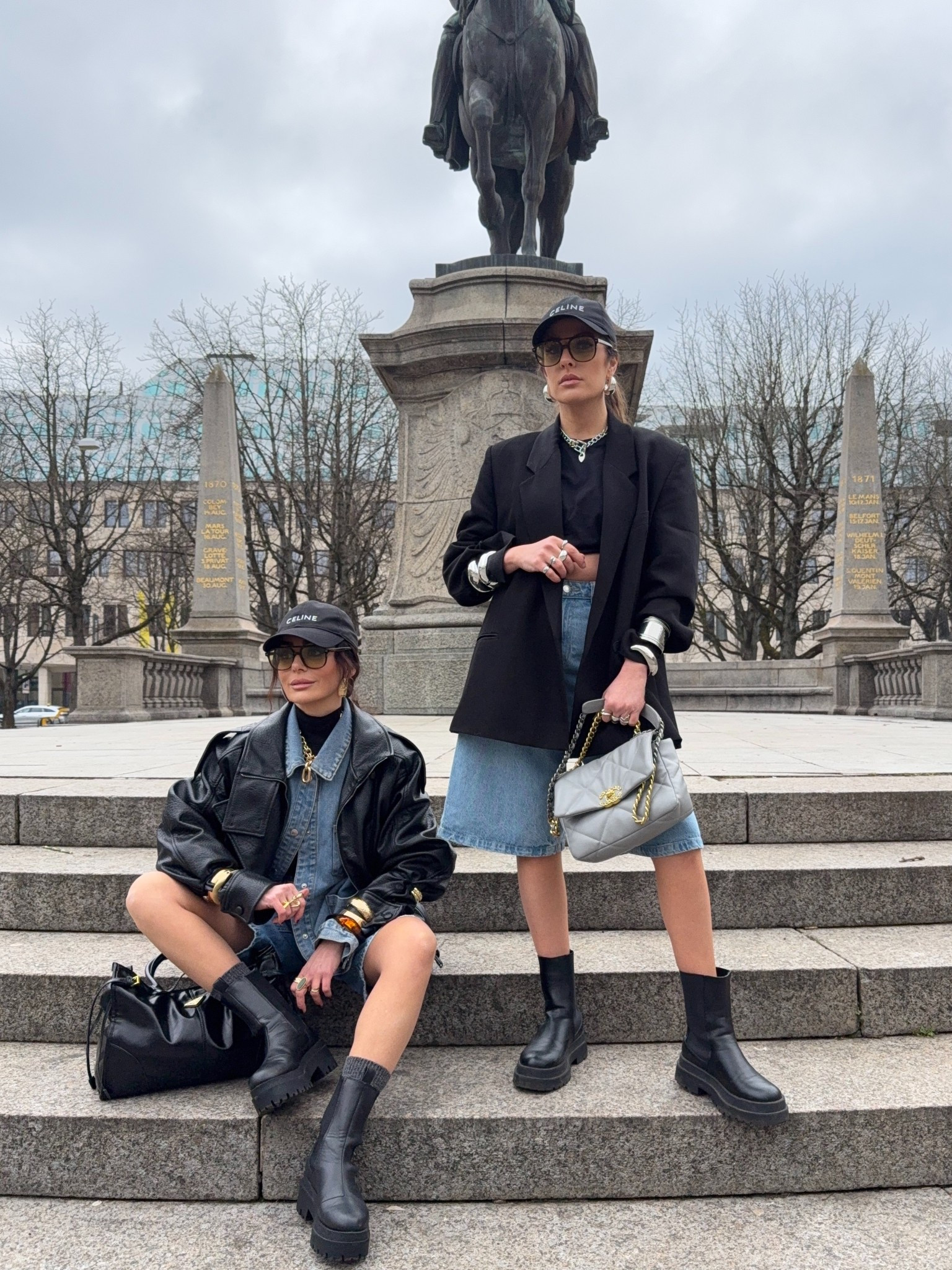 Neutral statement look | oversized tailoring | modern street style

• Oversized black blazer
• Denim shorts
• Black top (layered)
• Chunky ankle boots
• Cap + sunglasses
• Statement bag

Effortless styling with strong silhouettes and minimal tones – a modern everyday look that blends structure with casual ease. Perfect for mixing timeless pieces with bold attitude.


#LTKdeutschland #LTKeurope #LTKkleider