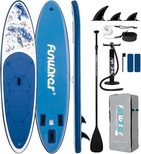 FunWater Inflatable Stand Up Paddle Board with Beginners SUP Accessories | Amazon (US)
