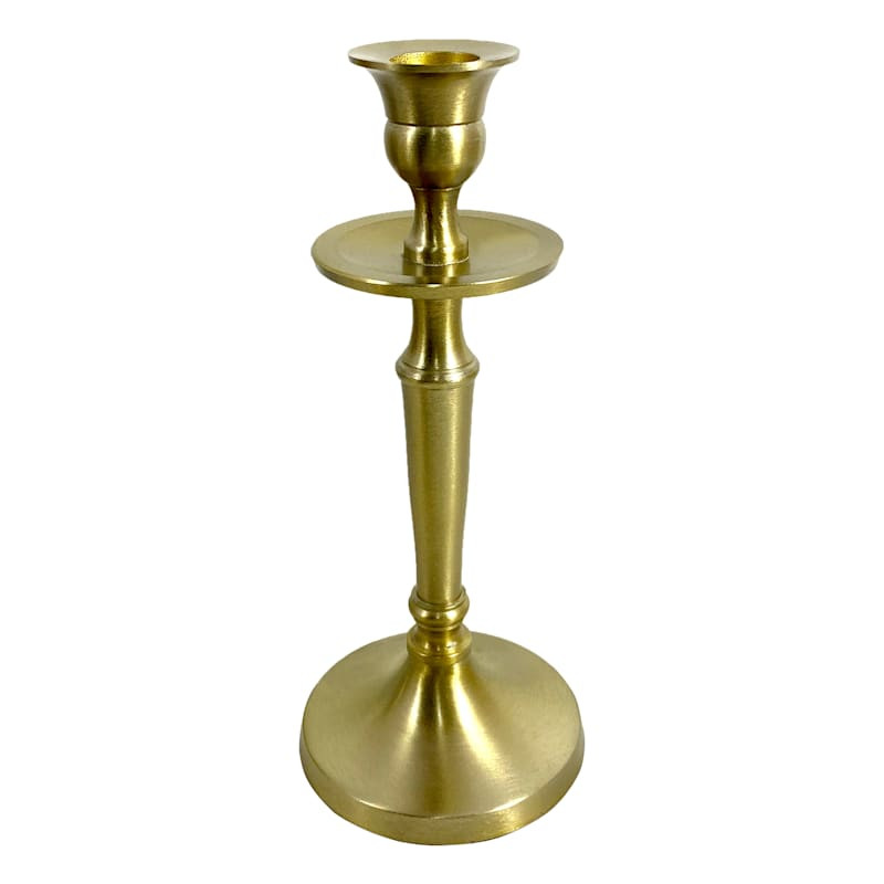 Gold Taper Candle Holder, 8.5" | At Home