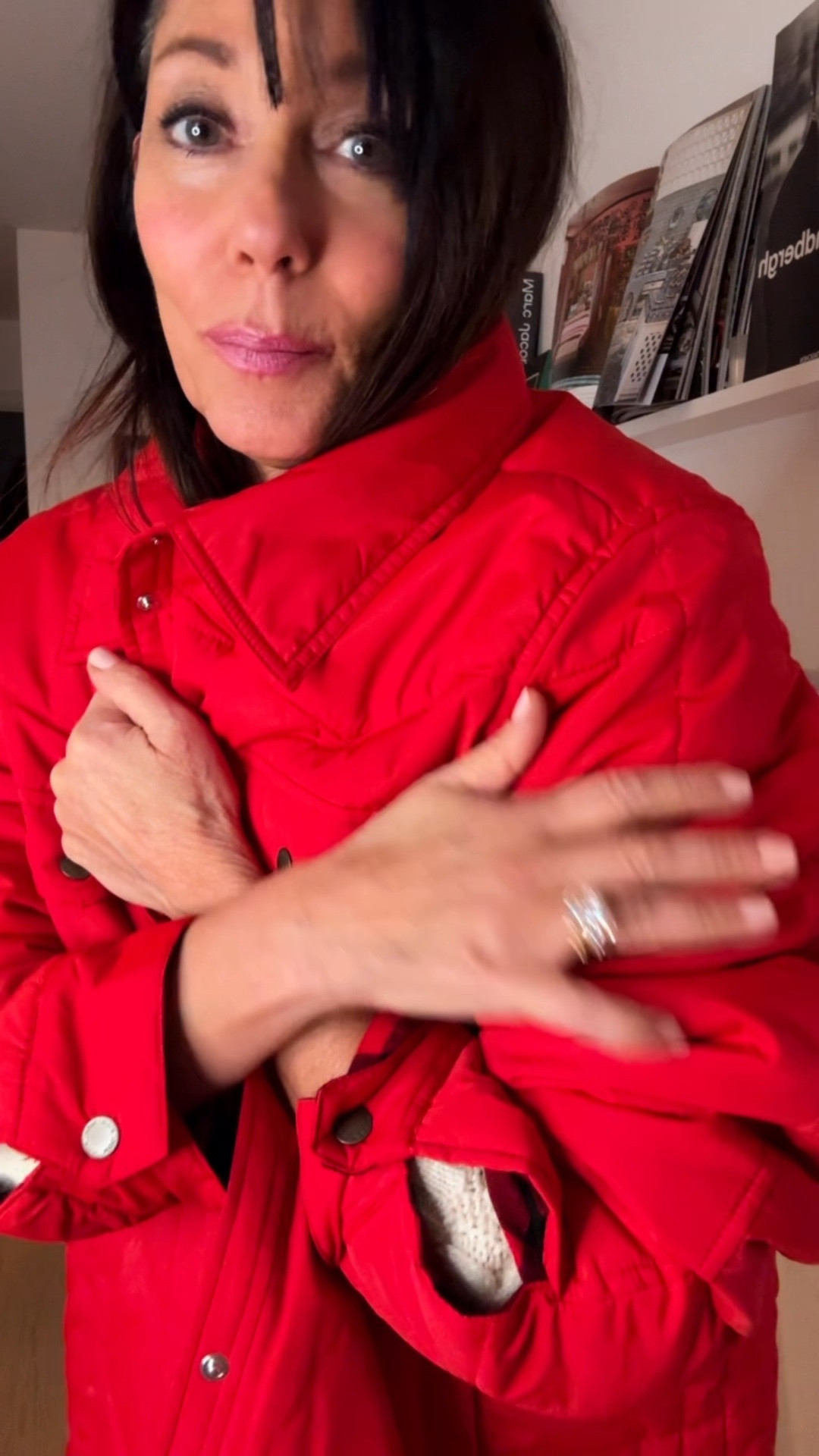 Recent finds under $50 

Wearing large in the red jacket and medium in the sweaters. 
The gray is sold out so sorry, I linked similar 

#LTKFindsUnder50 #LTKActive #LTKmomlife