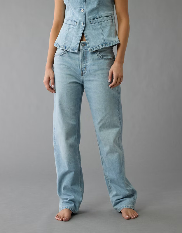 AE Strigid Low-Rise Ex-Boyfriend Jean | American Eagle Outfitters (US & CA)