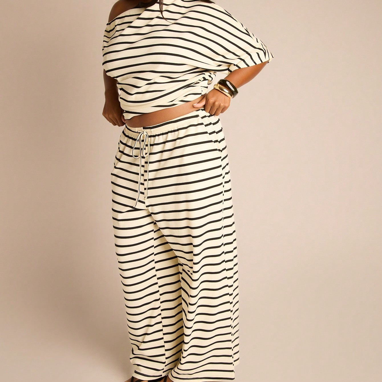 Striped Trousers  | SHEIN