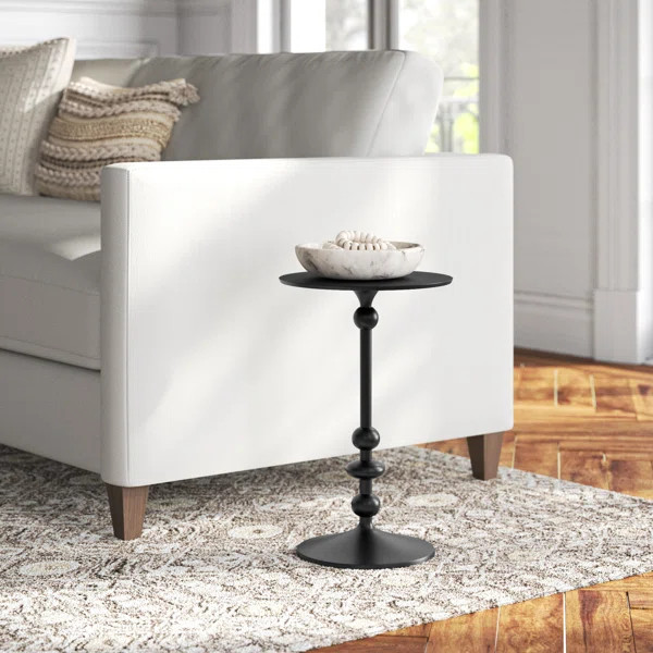 Derrell 19.25'' Tall Iron Pedestal End Table | Wayfair North America