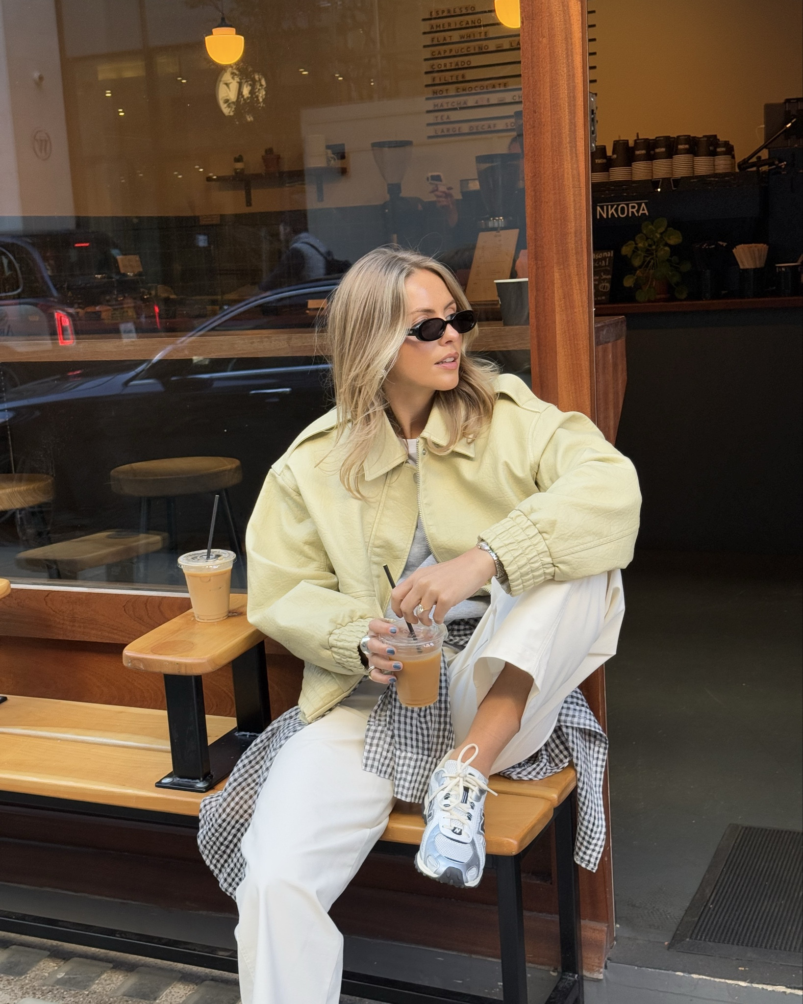 Soft autumn layers 🧈🤍

Butter yellow, asos, new balance, barrel leg trousers, autumn outfits, bomber jacket, faux leather bomber jacket, trainers, check shirt, Uniqlo, neutral outfit, transitional outfit, autumn layering, grey tank

#LTKwinter #LTKautumn #LTKuk