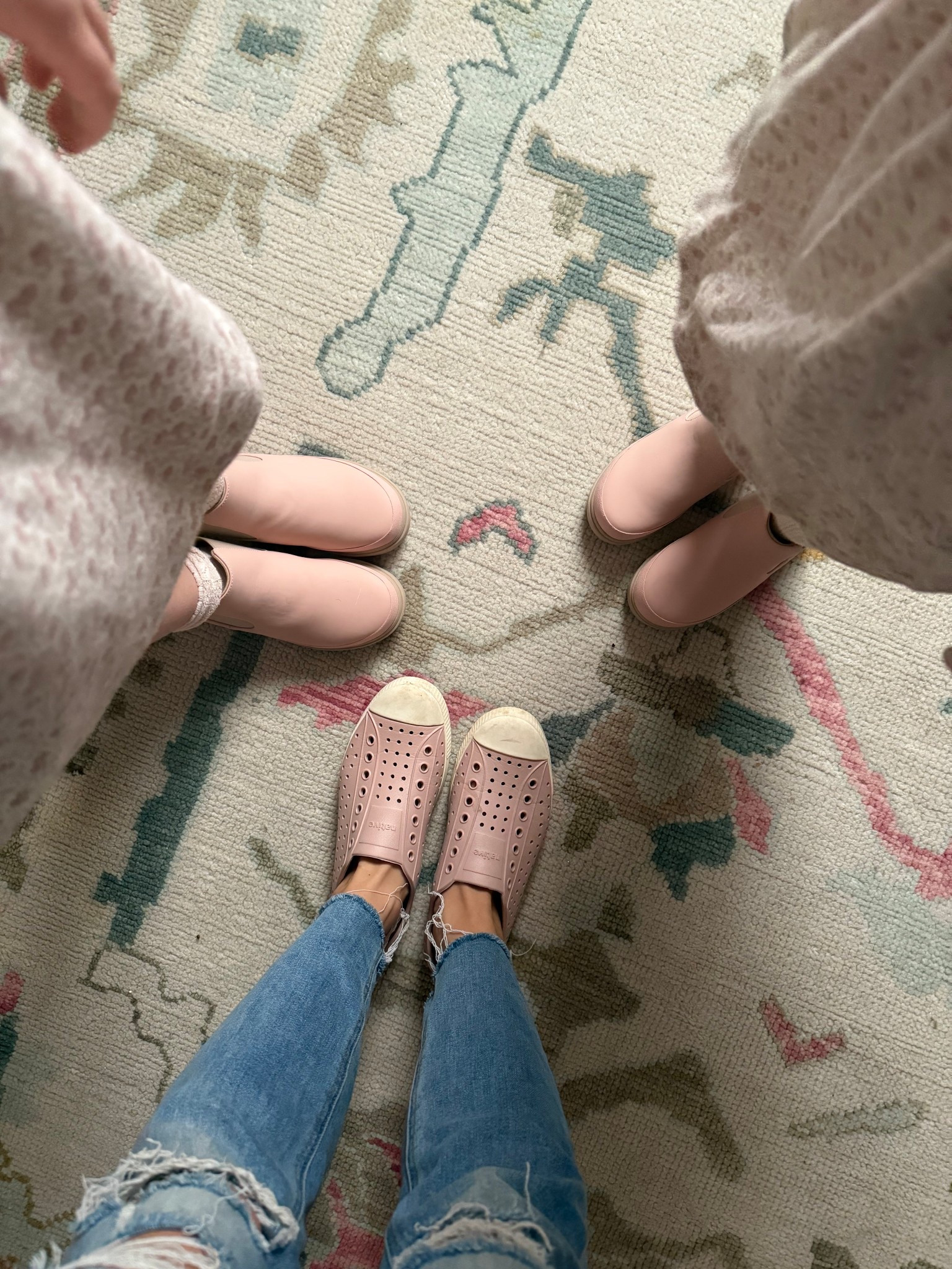 Cutest matching wipe clean pink shoes! 