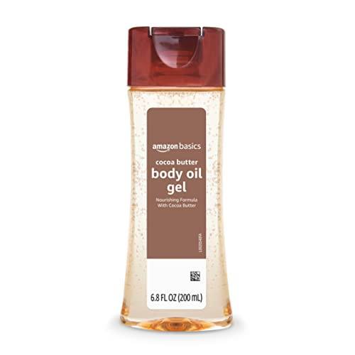 Amazon Basics Body Oil Gel with Cocoa Butter, Paraben Free, 6.8 Fl Oz (Pack of 1) (Previously Solimo) | Amazon (US)