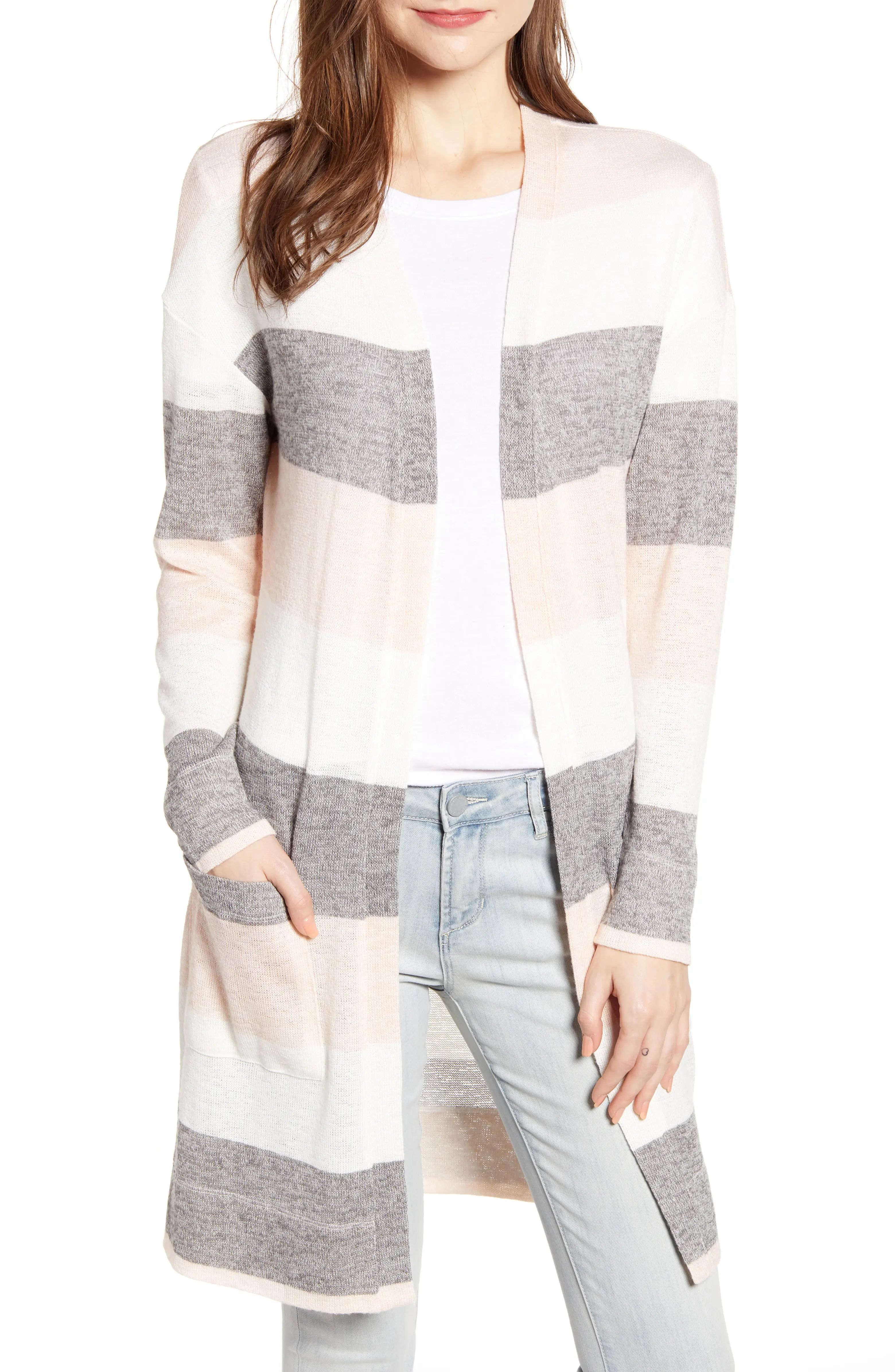 Stripe Longline Cardigan | Nordstrom