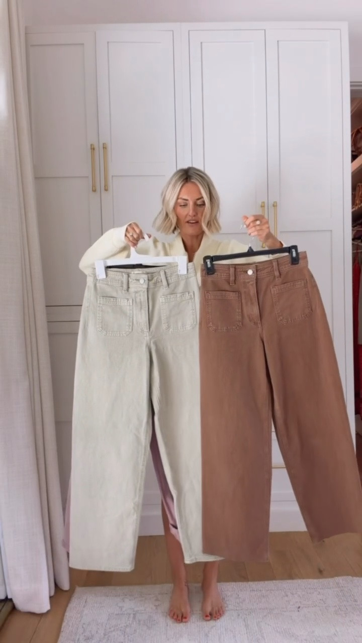 These sailor jeans from Target are a favorite of mine and are so similar to the Anthropologie Colette style! They hold up for years as well. Bought a size 2! Wearing s in the matching set I have on. 

Loverly grey, Target fashion finds, style women’s affordable, Colette Anthropologie dupe, neutral jeans, fall staples wardrobe

#LTKSeasonal