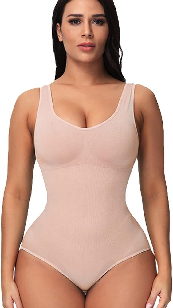 Dazzle fairy Bodysuit for Women Tummy Control Shapewear Seamless Sculpting Full Body Shaper Women... | Amazon (US)