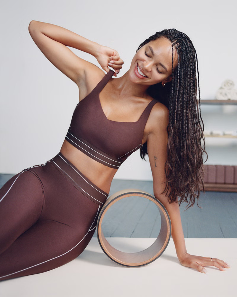 YPB sculptLUX Sweetheart Sports Bra | Abercrombie & Fitch (US)