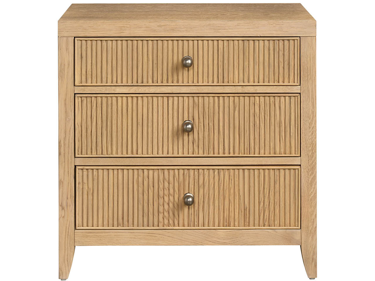 Carmen Three Drawer Nightstand In Skylark | 1stopbedrooms