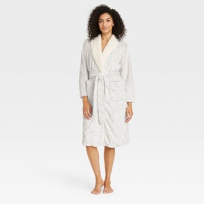 Women's Cozy Faux Fur Robe - Stars Above™ | Target