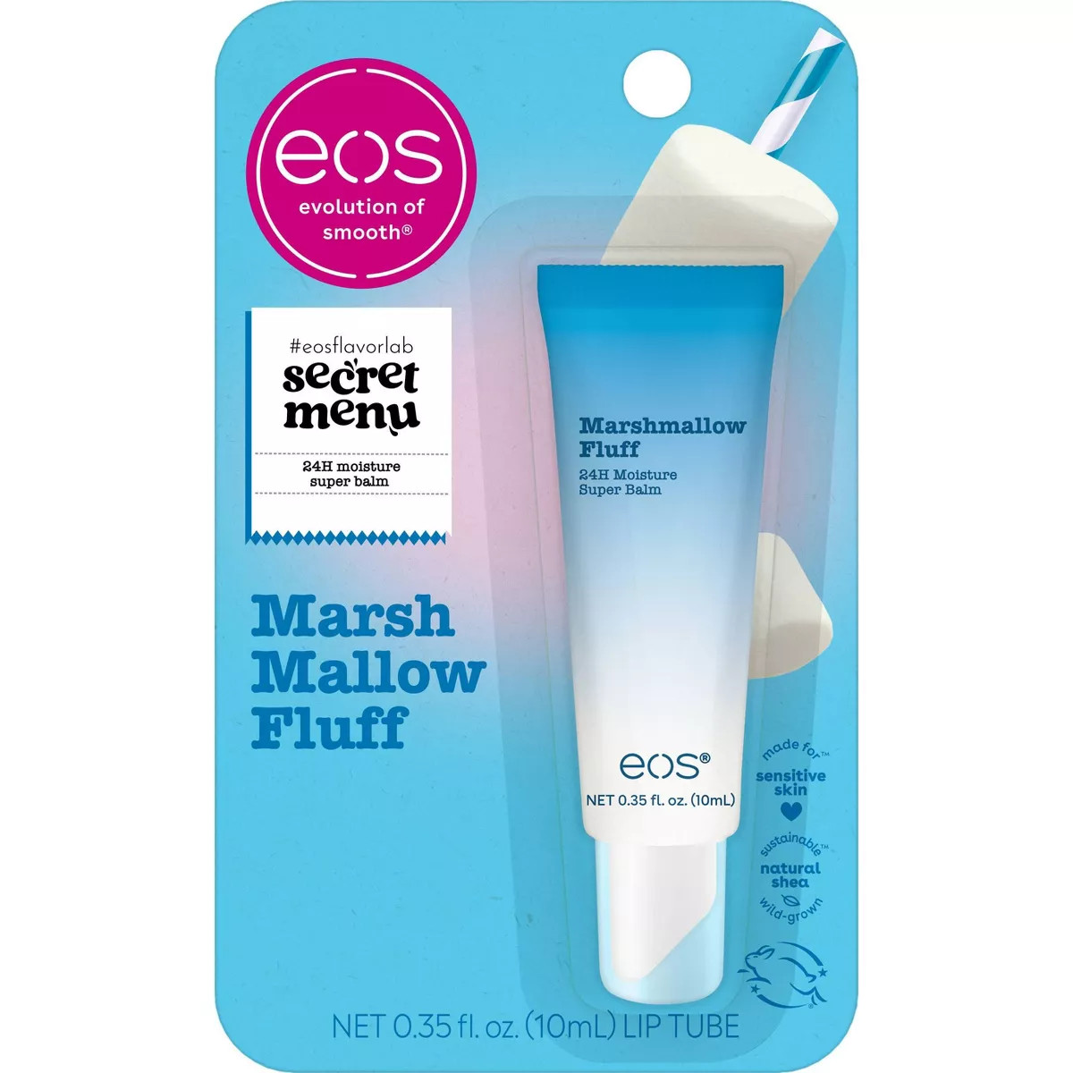 eos Marshmallow Fluff Super Balm Blister - 0.35oz | Target