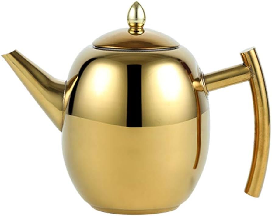 OnePine Tea Kettle Teapot Set with Infuser Filter and Lid, Capacity 1.5 L/51 oz Stainless Steel D... | Amazon (UK)