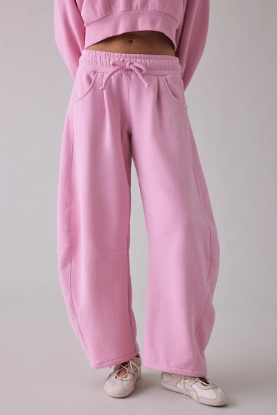 Out From Under Essential Barrel Leg Full Length Sweatpant in Jet Black, Women's at Urban Outfitters | Urban Outfitters (US and RoW)