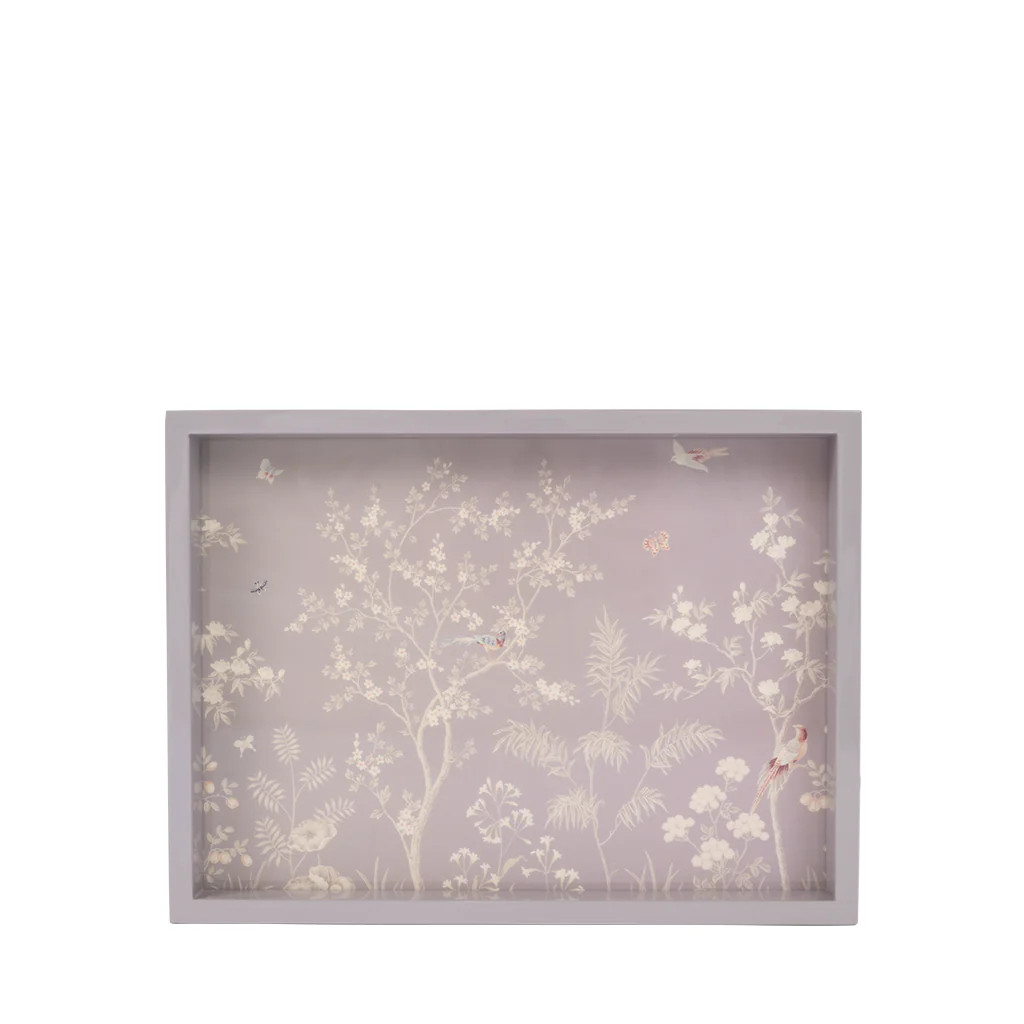 Lavender Chinoiserie Tray, Small | Blue Print