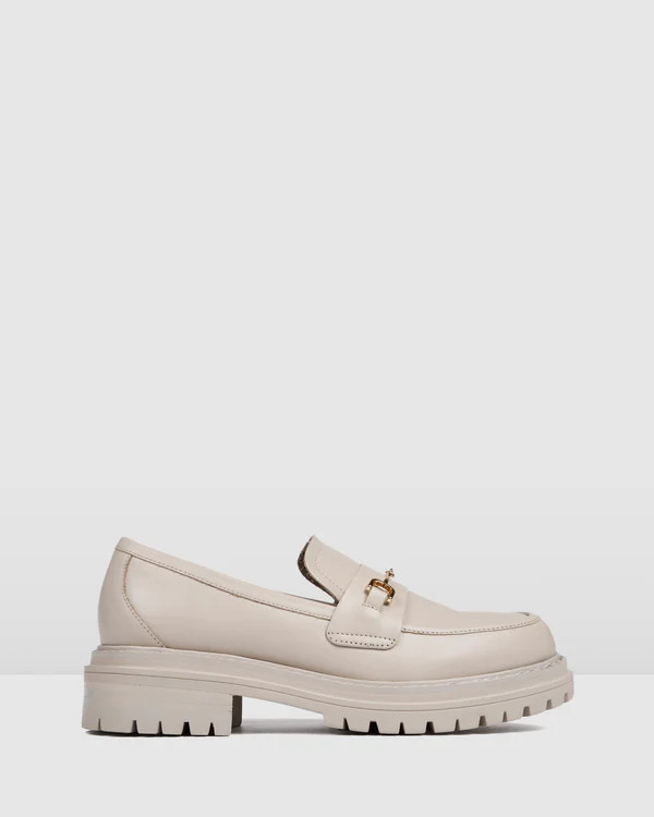 BRIXTON LOAFERS BONE LEATHER | Jo Mercer (AU)