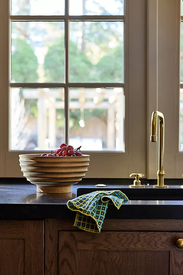 Samba Tropical Hardwood Serve Bowl | Anthropologie (US)