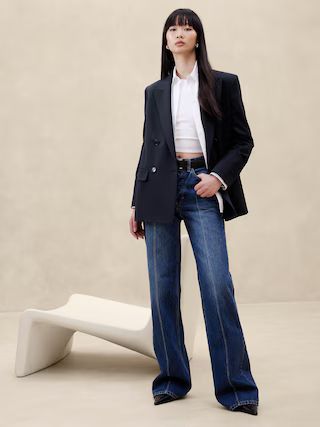 Siena Relaxed Italian Wool Blazer | Banana Republic (US)