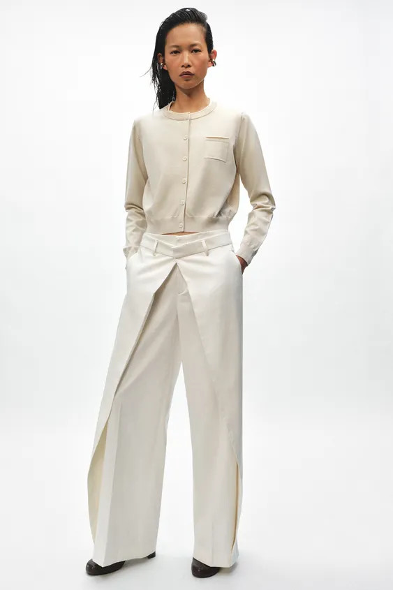 COMBINATION KNIT JACKET | Zara US
