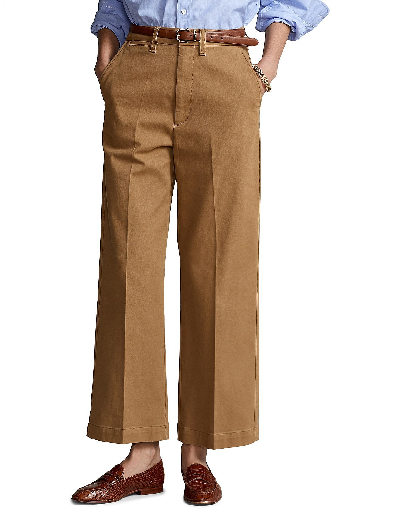 WIDE-LEG CHINO PANT | David Jones (Australia & New Zealand)