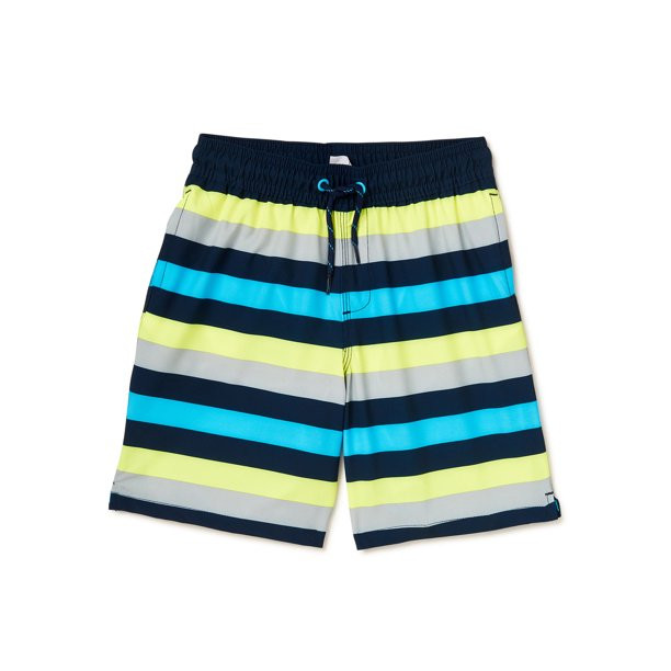 Wonder Nation Boys’ Quick Dry Swim Trunks, UPF 50+, Sizes 4-18 & Husky - Walmart.com | Walmart (US)