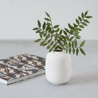 Small White Vase Minimalist Style, Flower Decor White, Nordic Ceramic, Modern Porcelain Bud Handmade, in Stock | Etsy (US)