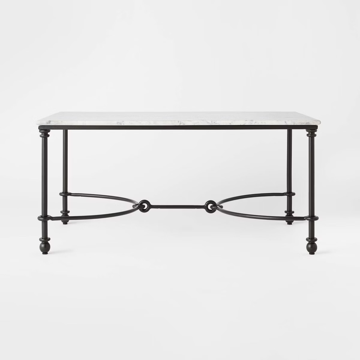 Metal and Marble Coffee Table White Carrara Marble/Dark Bronze - Threshold™ designed with Studi... | Target