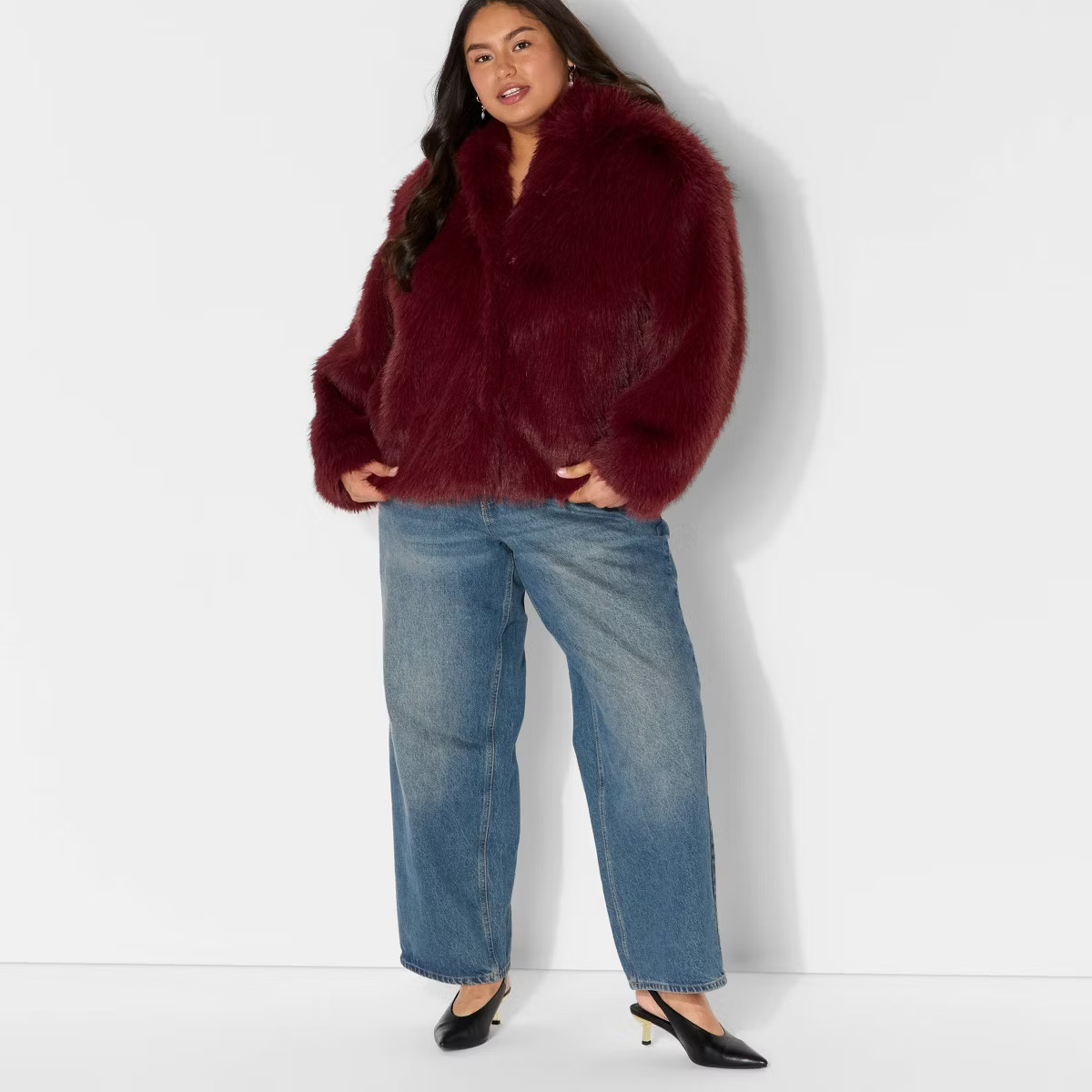 Women's Short Faux Fur Jacket - Wild Fable™ | Target