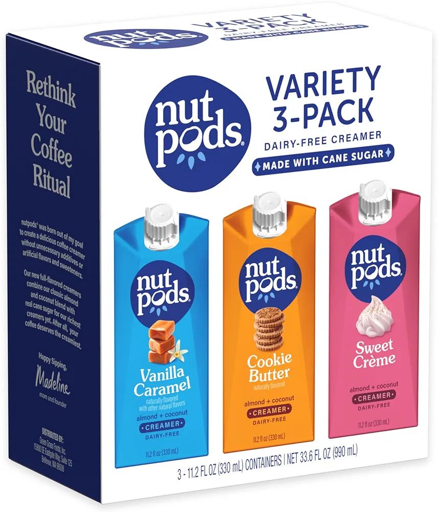 nutpods Variety Pack Coffee Creamer, Sweetened with Organic Cane Sugar, Made from Almonds and Coc... | Amazon (US)